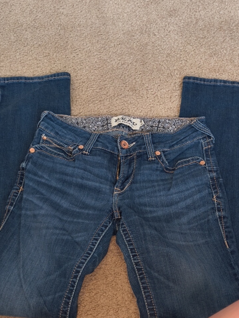 Ariat Women's Dark Indigo Bootcut Jeans Size 28L P7